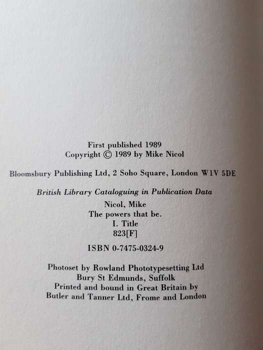 The Powers That Be ~ Mike Nicol