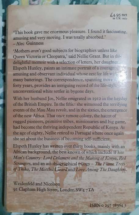 NELLIE - Letters From Africa ~ Elspeth Huxley