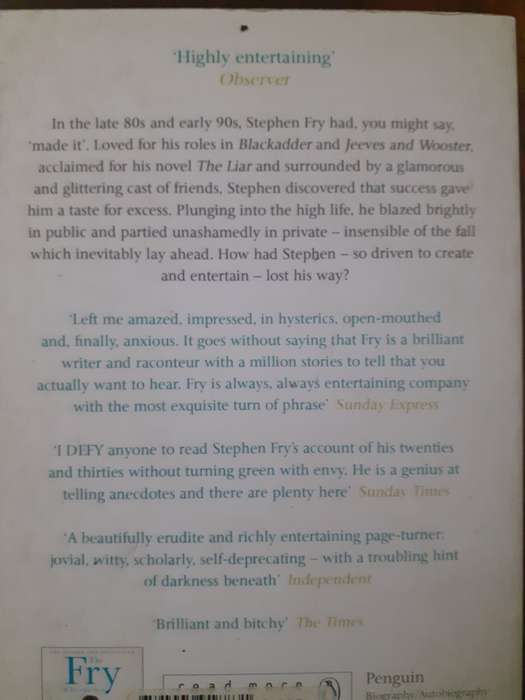 More Fool Me ~ Stephen Fry