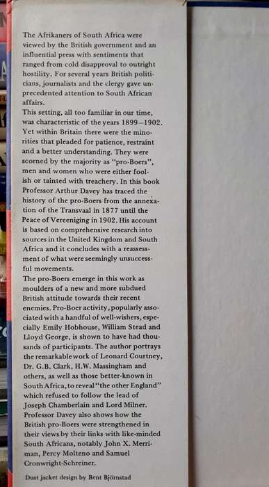 The British Pro-Boers 1877-1902 ~ Arthur Davey