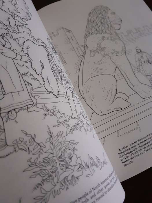 Story of The Vikings - COLOURING IN BOOK ~ A G Smith