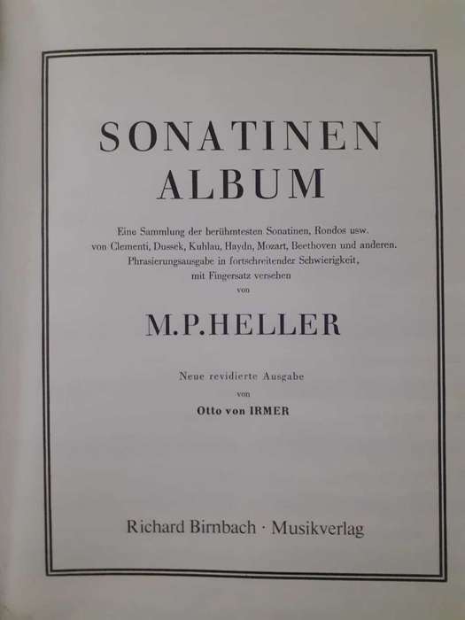 Sonatinen Album - Band I, II ~ M P Heller
