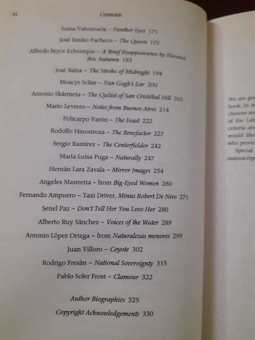 The Picador Book of LATIN AMERICAN STORIES ~ edited by Feuntes / Ortega