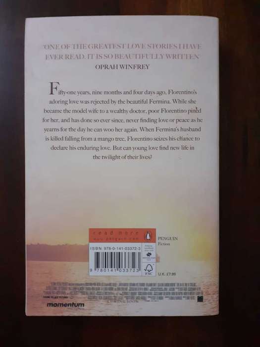 Love In The Time of Cholera ~ Gabriel Garcia Marquez