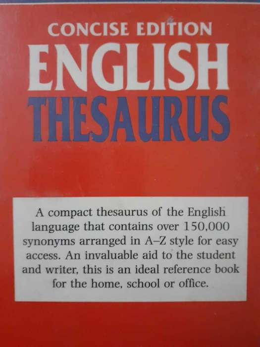 Concise Edition ENGLISH THESAURUS ~ WEBSTER