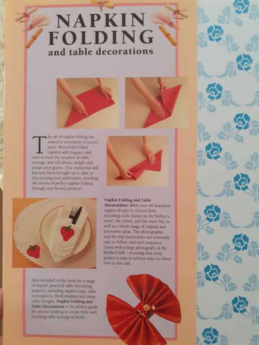 Napkin Folding ~ Jones / Brehaut