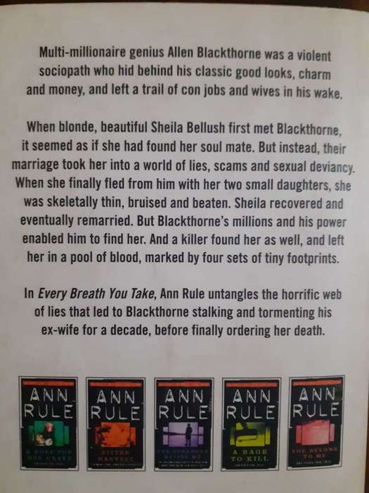 3 Books by Ann Rule - Every Breath You Take / Small Sacrifices / A Fever In The Heart