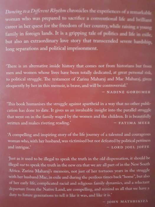 Dancing to a Different Rhythm ~ Zarina Maharaj