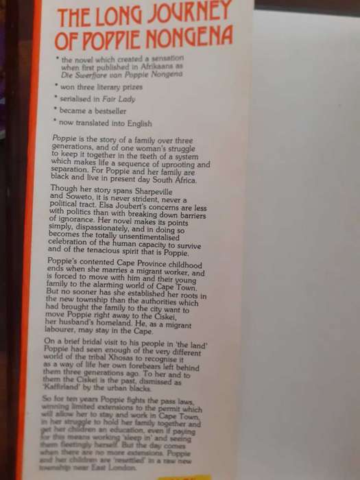 The Long Journey of Poppie Nongena ~ Els Joubert