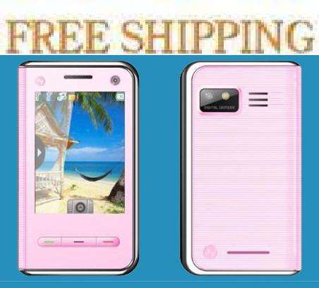 FREE SHIPPING - Mini Touch Screen JAVA Mobile Phone - Pink