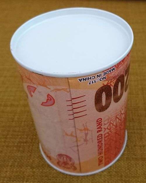 MADIBA / NELSON MANDELA R200-NOTE METAL SAVINGS TIN