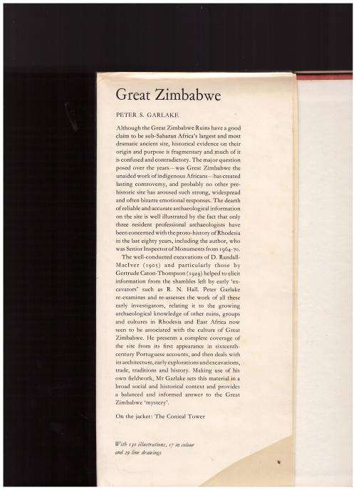 GREAT ZIMBABWE, 1 ST ED. 1973