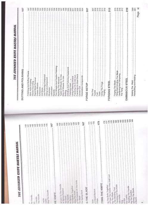 THE ADVANCED KNIFE MAKERS MANUAL