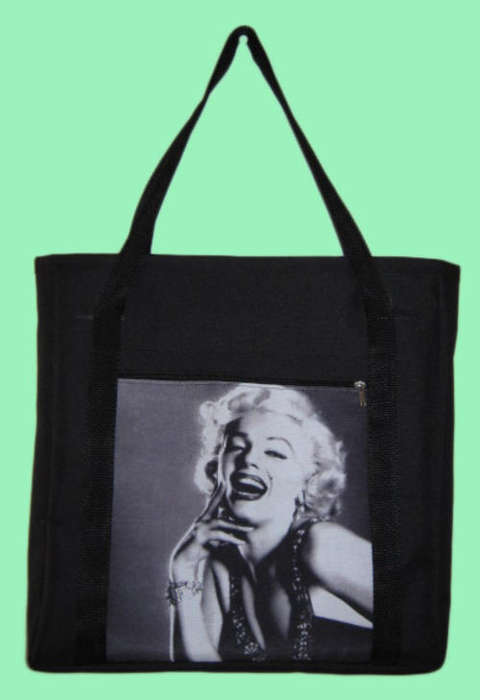 MARILYN MONROE ZIP TOP TOTE BAG 04