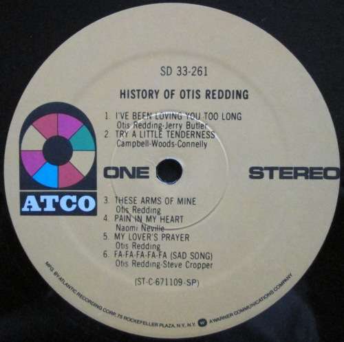 OTIS REDDING - HISTORY OF OTIS REDDING (LP/VINYL)