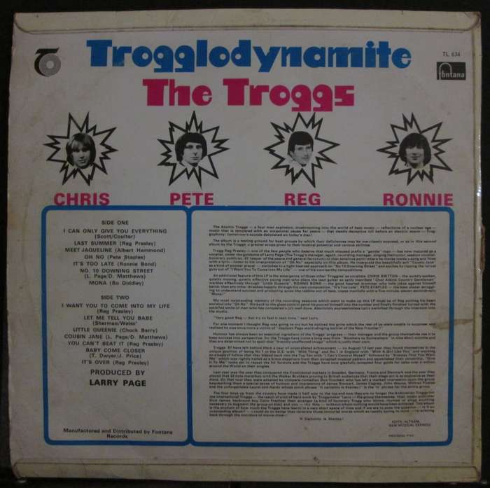 THE TROGGS - TROGGLODYNAMITE  (LP/VINYL)