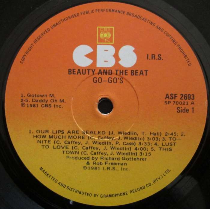 GO-GOS - BEAUTY AND THE BEAT   (LP/VINYL)