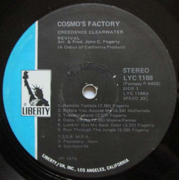 CREEDENCE CLEARWATER REVIVAL - COSMOS FACTORY  (LP/VINYL)