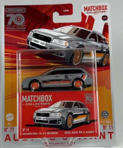 2023 MATCHBOX 70th COLLECTORS EDITION 2002 AUDI RS 6 AVANT