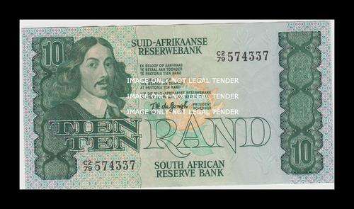 1978 TW DE JONGH OLD R10 NOTE C2/79 AFR / ENG VF 4TH ISSUE