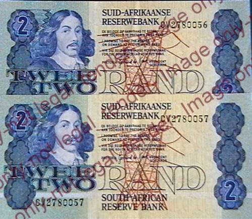 GPC DE KOCK SET OF 2X R2 NOTES IN SEQUENCE 3RD ISSUE- UNC