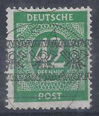 Germany American Zone 1948 Band 42Pf overprinted very fine used