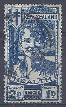New Zealand 1931 Health 2d very fine used