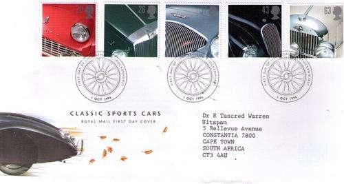 Great Britain 1996 Classic Sports Cars Cover