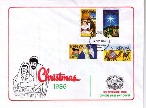 Kenya 1986 Christmas First Day Cover