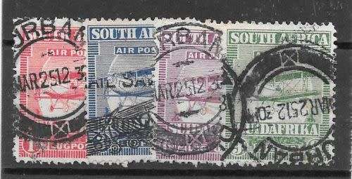 South Africa 1925 Airmails set of 4 fine used
