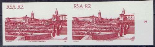 South Africa 1982 Building Defintive R2 imperforate pair very fine unmounted mint