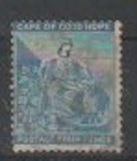 Griqualand West 1878 4d dull blue, no frame line,  optd Type 16 fine used