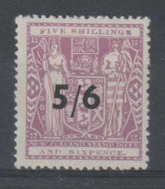 New Zealand Postal fiscals 1940 5s6d on 5s6d very fine mint