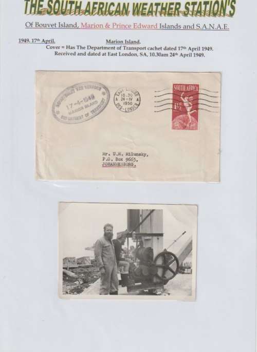 South Africa 1948-2014 Marions Island, SANAE, SA weather stations collection in 6 binders