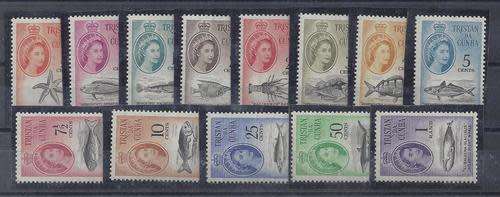 Tristan Da Cunha 1961 QEII Decimal set of 13, very fine unmounted mint