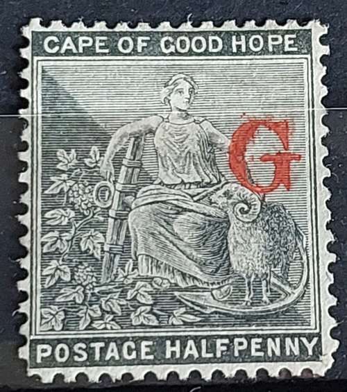 Griqualand West 1877/78 1/2d grey black optd Type 2 very fine mint
