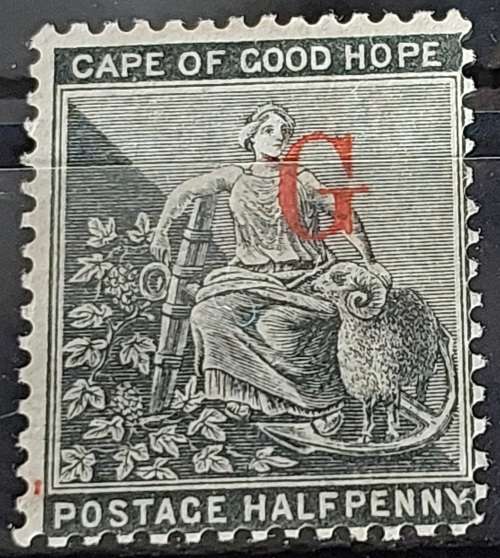 Griqualand West 1877/78 1/2d opt Type 5 fine mint