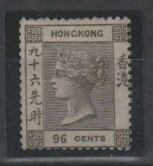 Hong Kong 1862 9c brownish-grey very fine mint, very scarce
