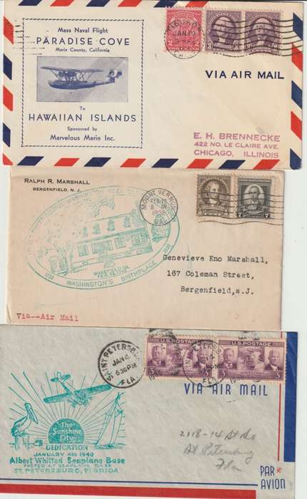 USA 1920/50s Special Flight lot of 16 covers, including signed fine