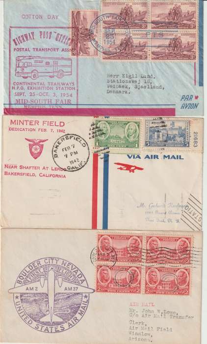 USA 1920/50s Special Flight lot of 16 covers, including signed fine