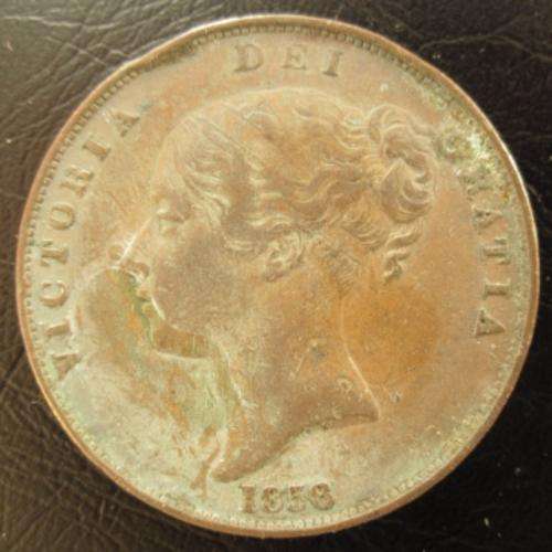 1858 Queen Victoria Penny.