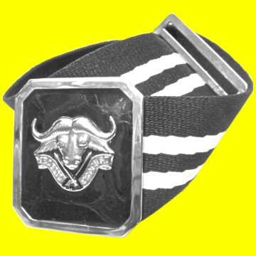 32 Battalion Stable Belt with Buckle and Badge.
