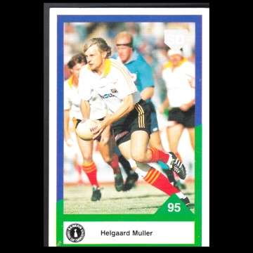 1992 Bankfin Curry Cup Rugby Card - Heldegaard Muller.
