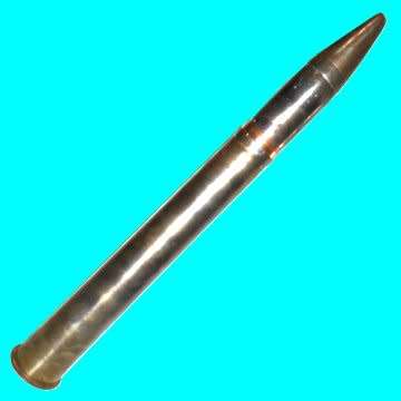 Second World War 40 mm. Canon Shell with Casing. The length of this item is 44 cm.