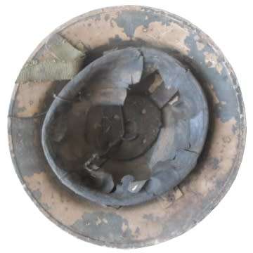 Second World War South African Steel Helmet - Inner In Poor Shape.