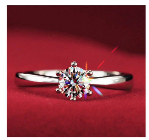 Popular 1.2ct Sim. Diamond Set in 925 Sterling Silver Imported Filled Ring