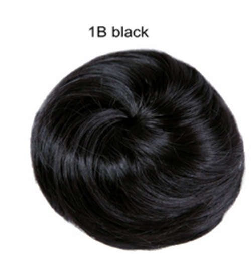 Small Bun Cover Hairpiece (BLACK) 1B#