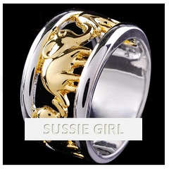 This Unique, Award-Winning 24ct Gold Filled Obsession Elephant Ring #Size 8