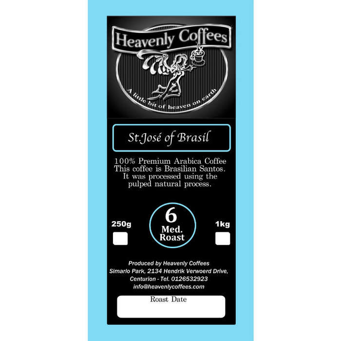 St Jose of Brazil Medium Roast - 250g Plunger Ground