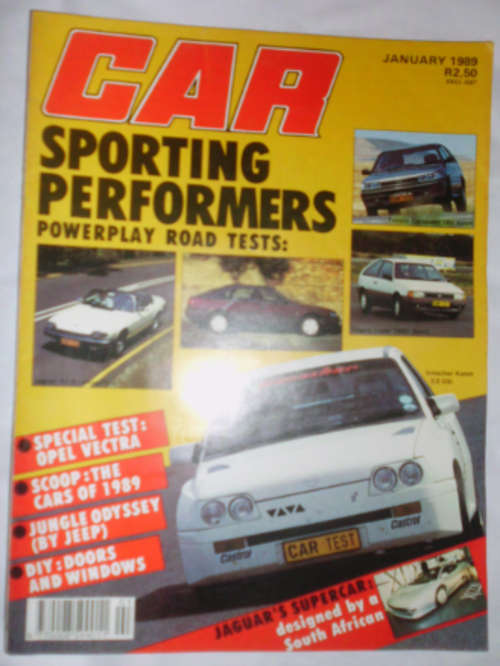CAR MAGAZINE JANUARY 1989 -VINTAGE CARS